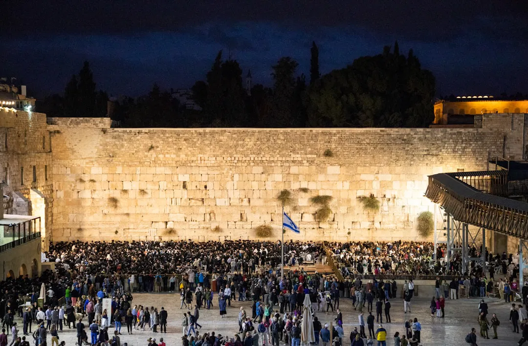 Western Wall during sabbath, Jerusalem, Israel